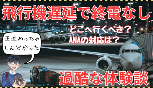 【過酷体験】飛行機遅延で羽田空港からの終電を逃した夜