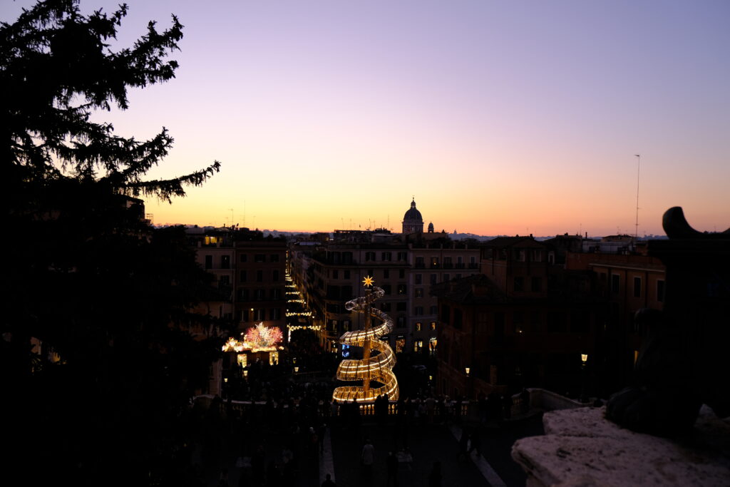 スペイン広場からの夕景