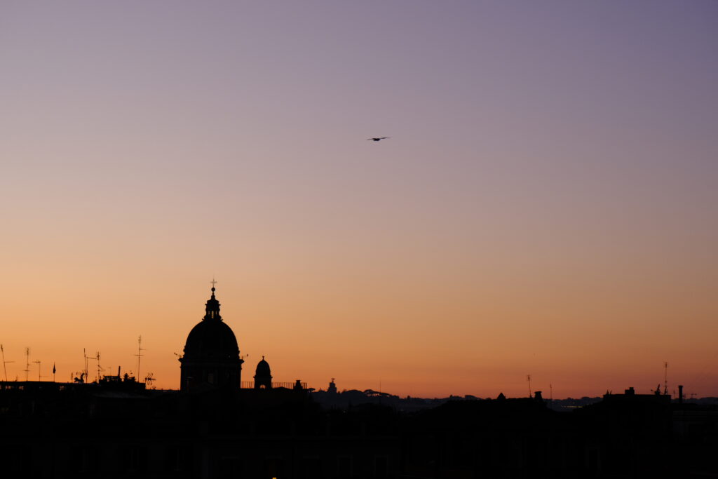 スペイン広場からの夕景