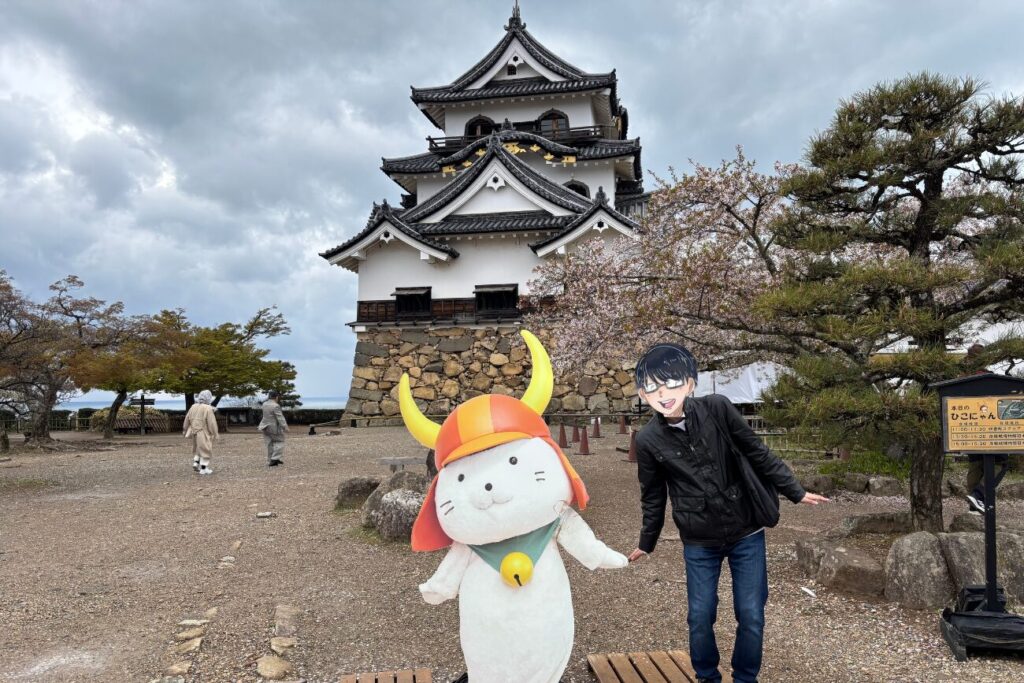 彦根城での記念撮影