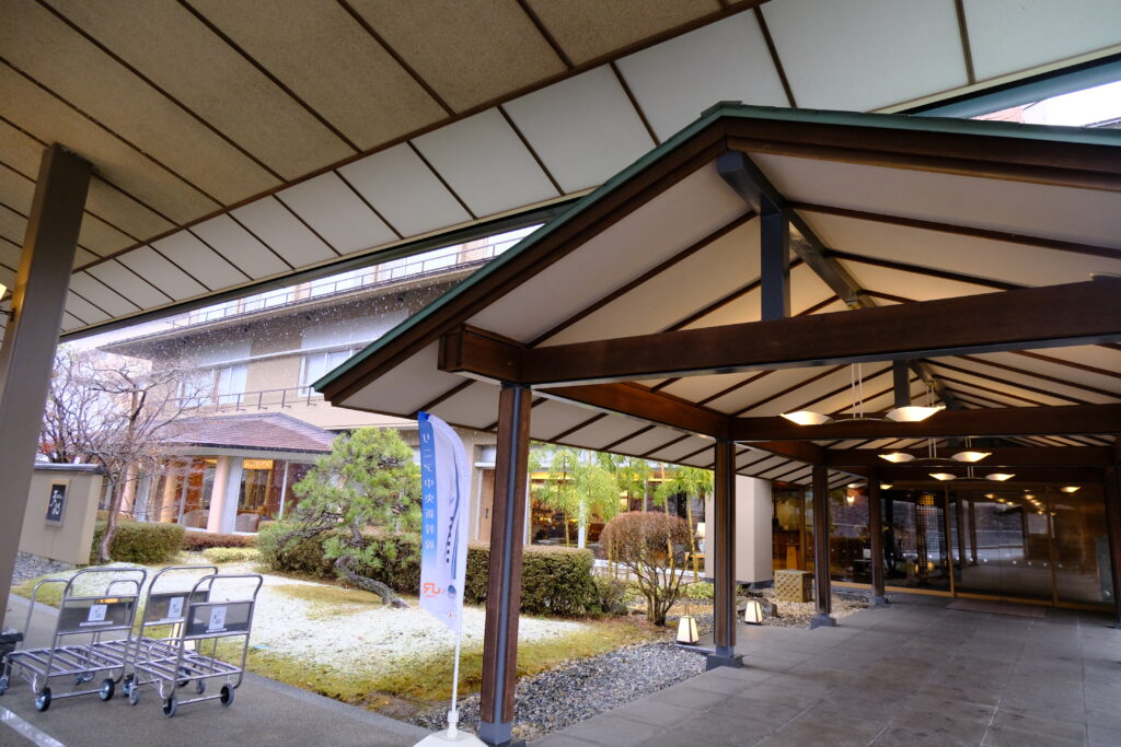 昼神グランドホテル天心の玄関