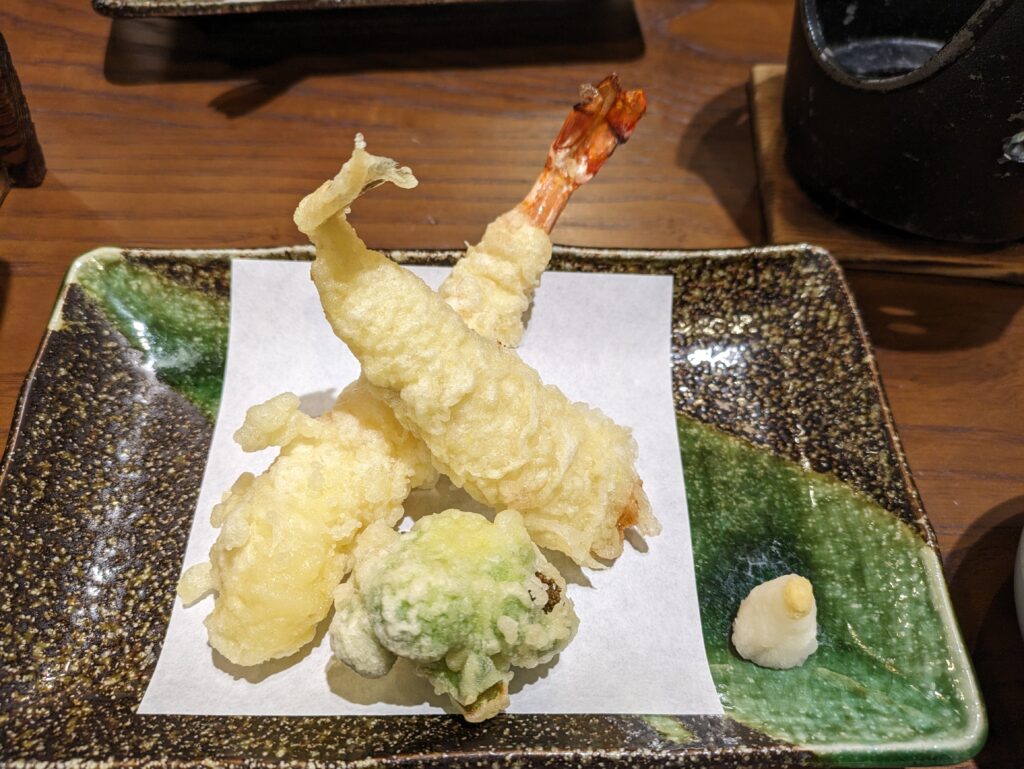 昼神グランドホテル天心の天ぷら