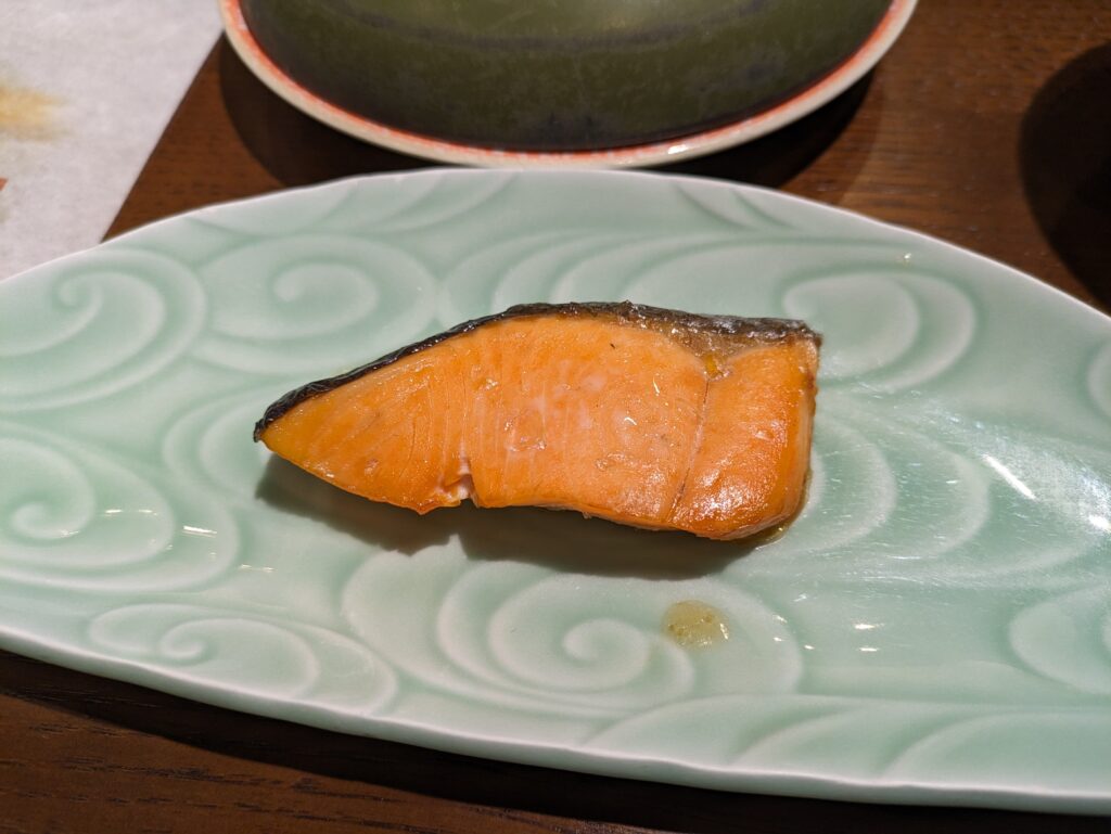 昼神グランドホテル天心の朝食(鮭)