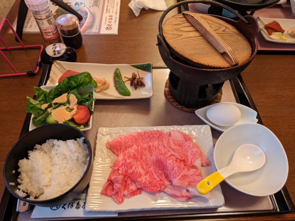 近江牛すき焼き御膳(ロース100g)