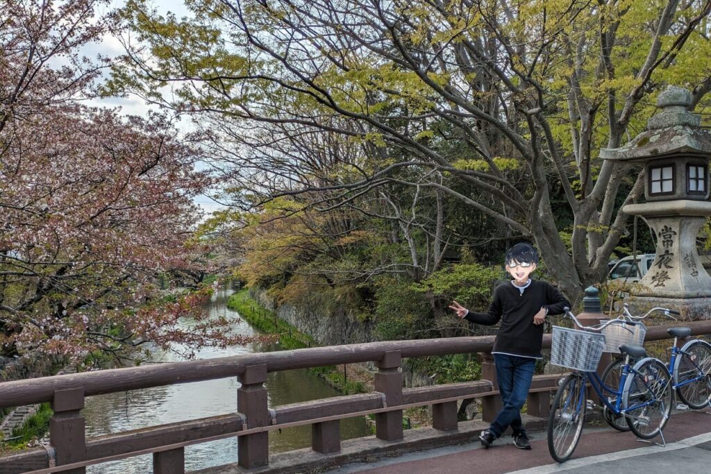 白雲橋での記念撮影