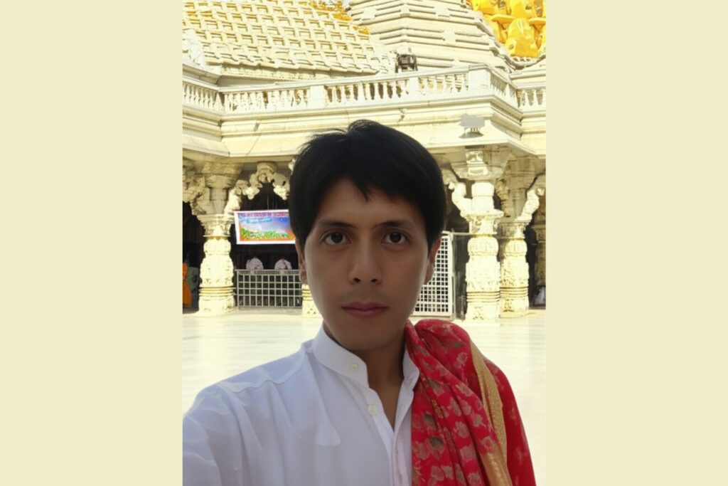 インドパビリオンでの記念撮影