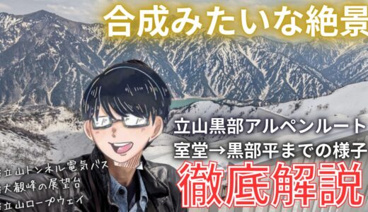 【富山観光】立山黒部アルペンルートの『大観峰』が絶景だった