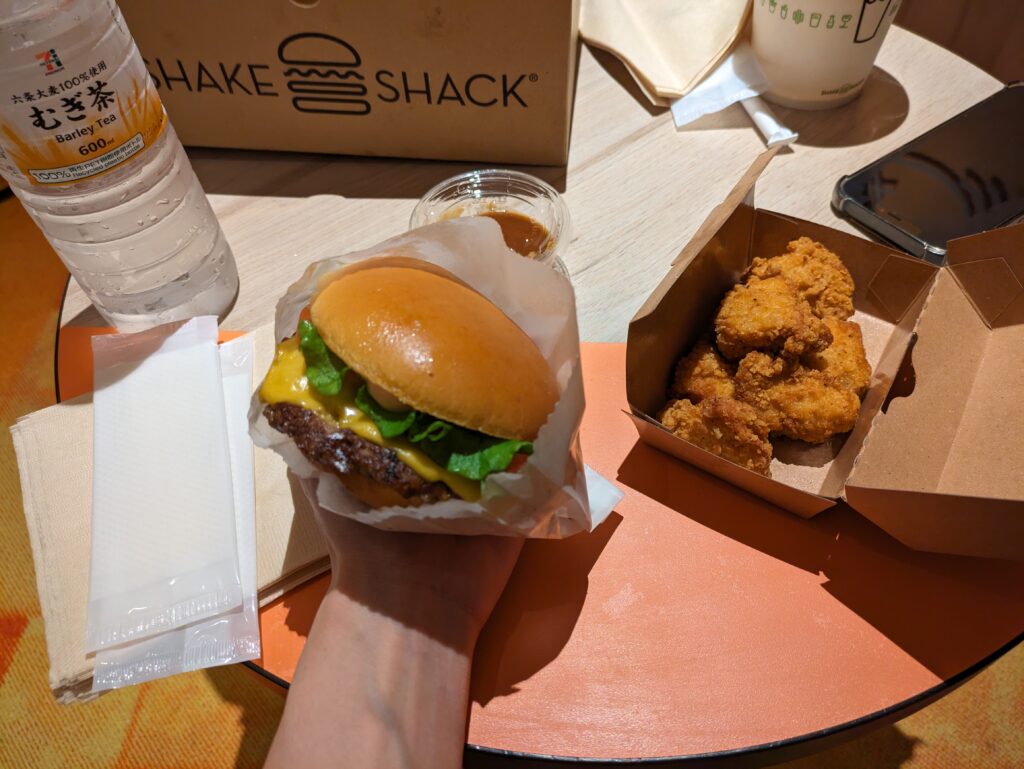 シェイク・シャックのハンバーガー