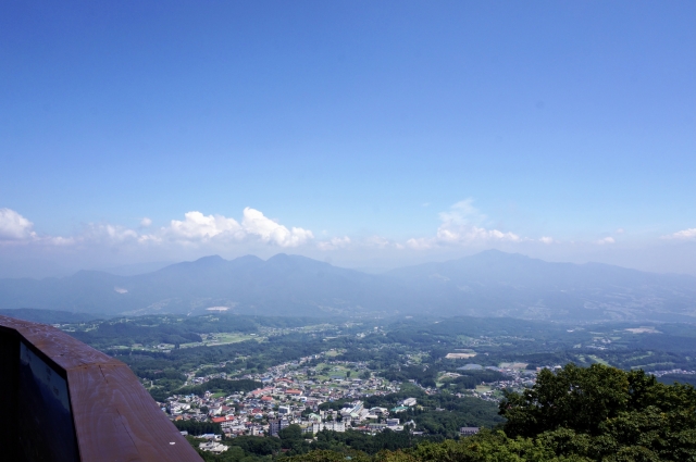 伊香保ロープウェイ頂上駅からの景色