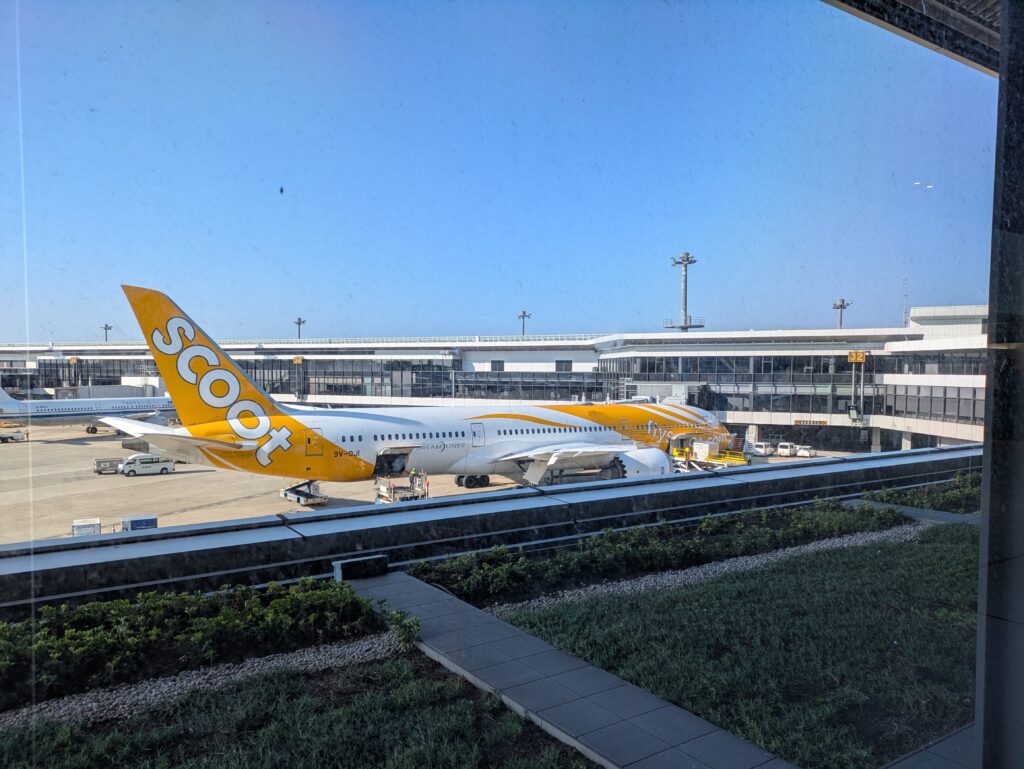 スクートの飛行機