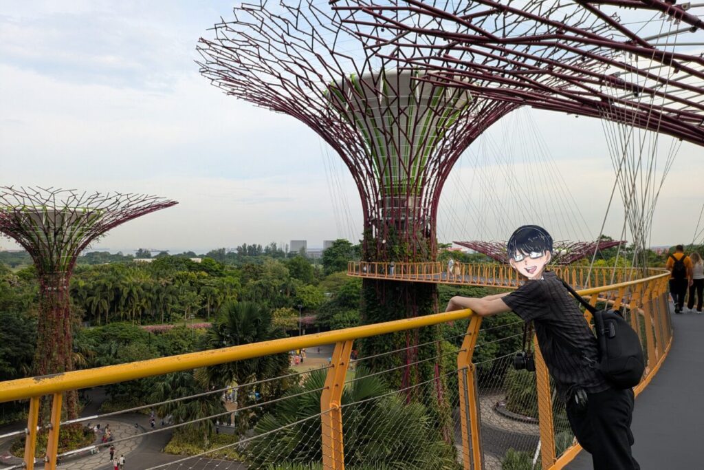 OCBCスカイウェイでの記念撮影