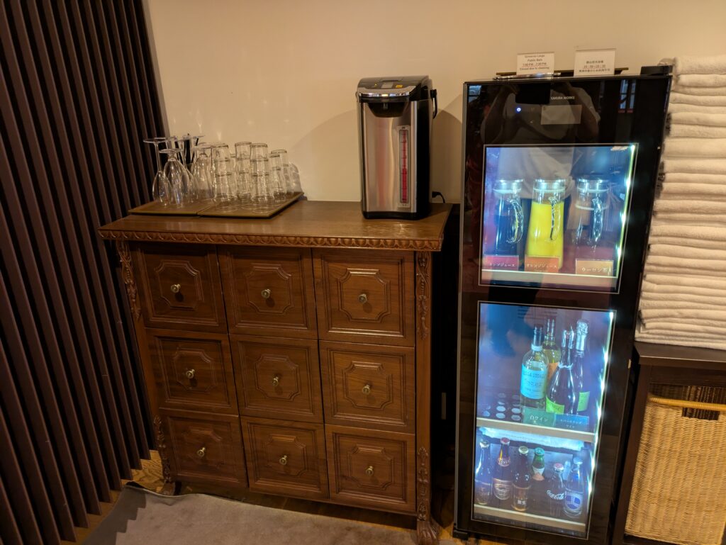 本館古勢起屋のドリンクバー