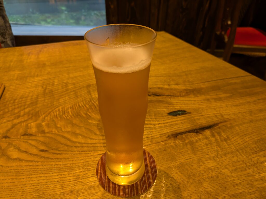 チェックイン時にもらったドリンク