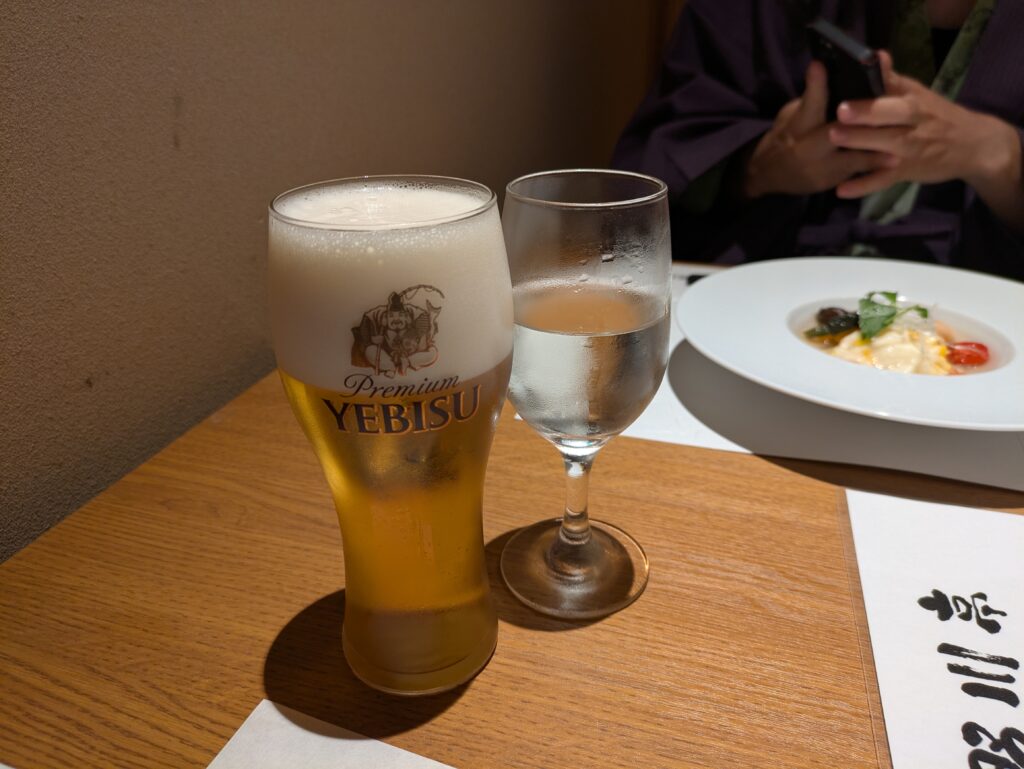 野川亭での飲み物