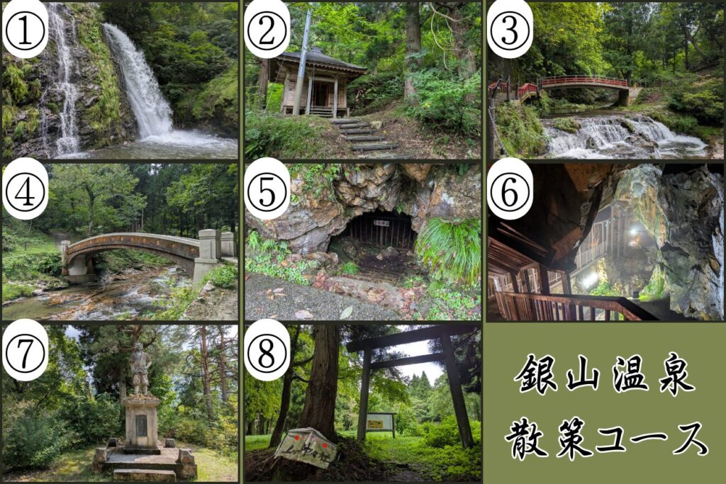 銀山温泉の散策コース