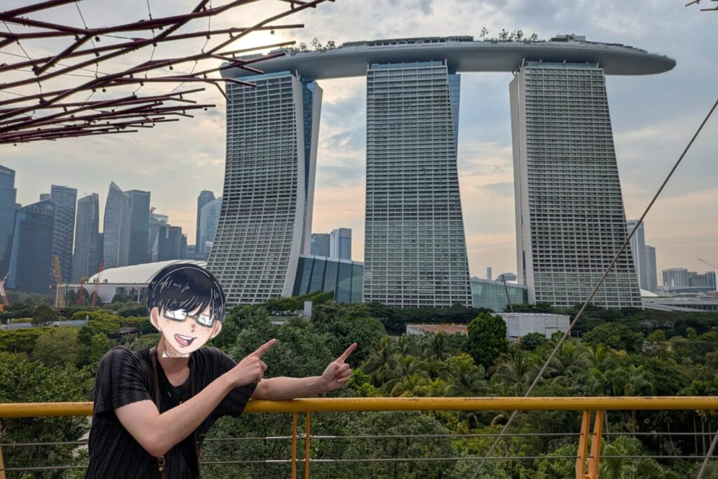 マリーナベイサンズとの記念撮影