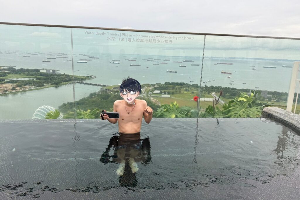 ジャグジーで温まる私