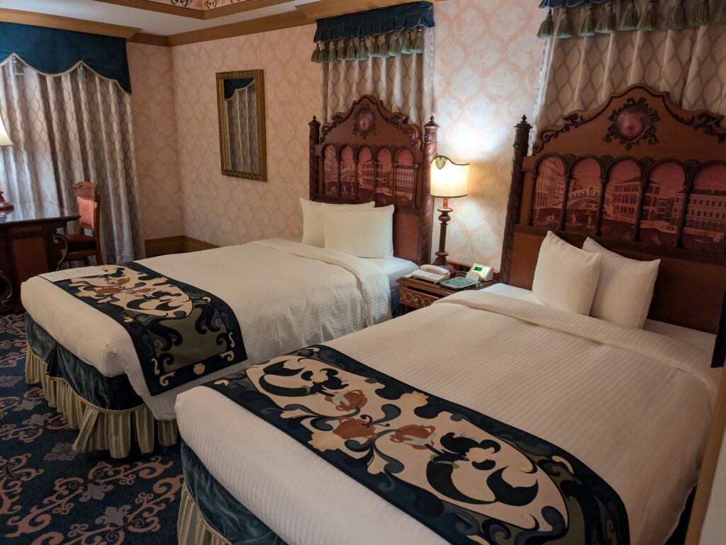 ホテルミラコスタのベッド