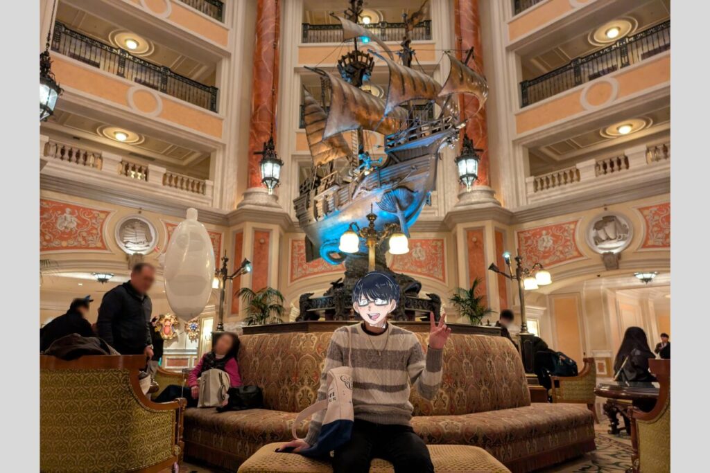 ミラコスタでの記念撮影