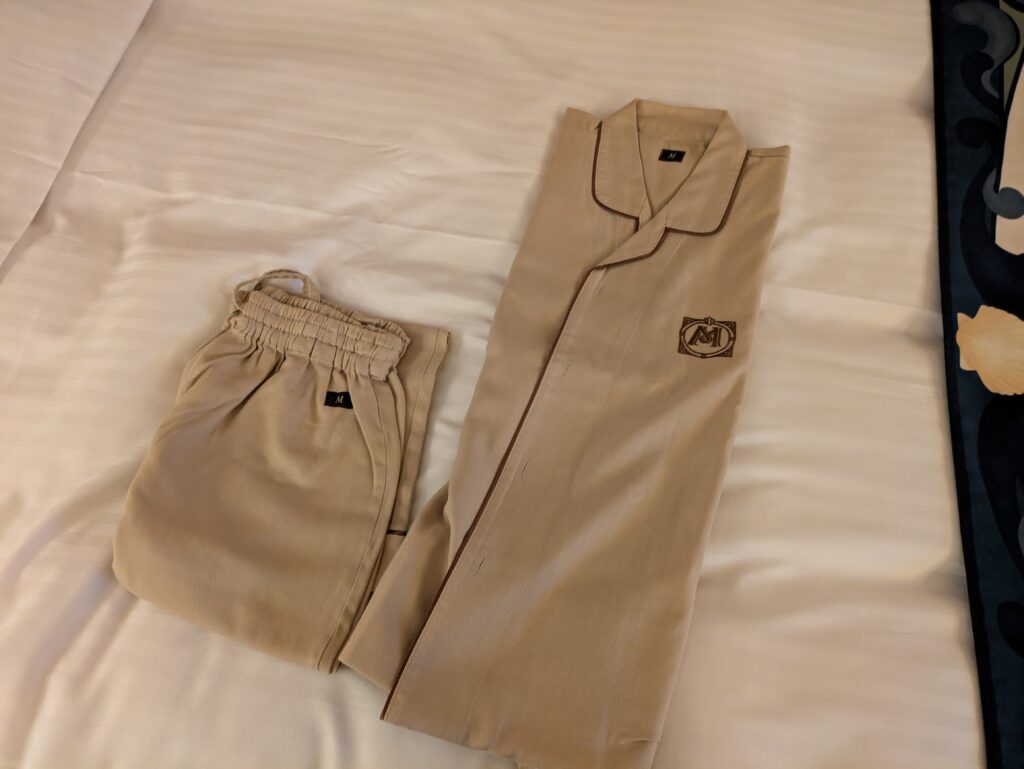 ホテルミラコスタのパジャマ