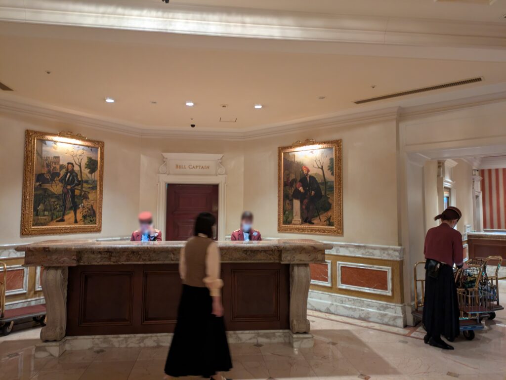 ホテルミラコスタのベルデスク