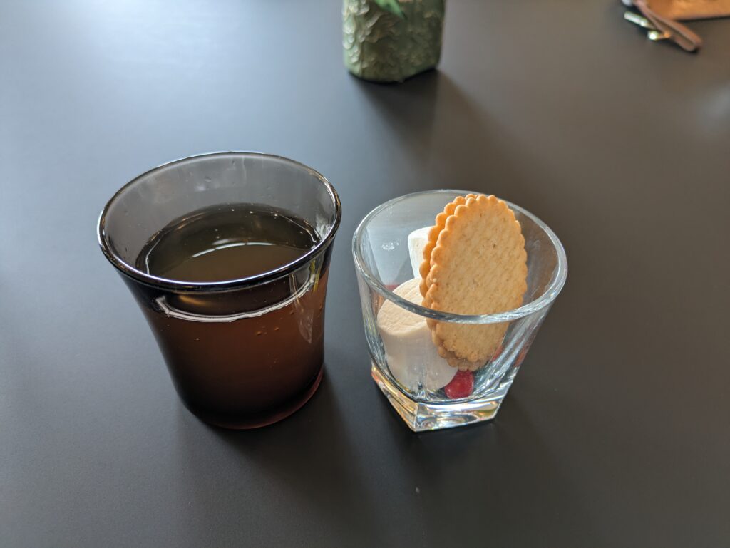 ホテル川久のウェルカムドリンク