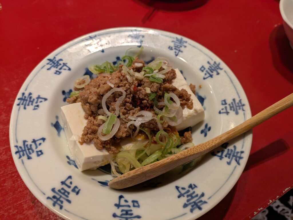 ピリ辛台湾ミンチの冷奴