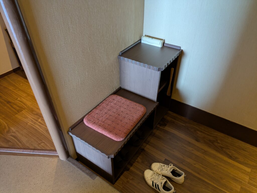 一の坊客室の玄関