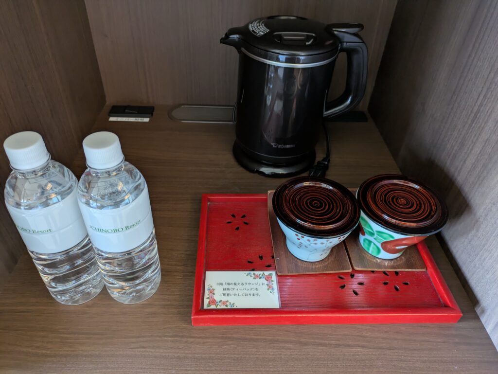 一の坊客室のアメニティ