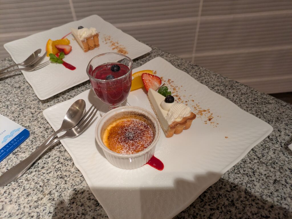 青海波の夕食デザート