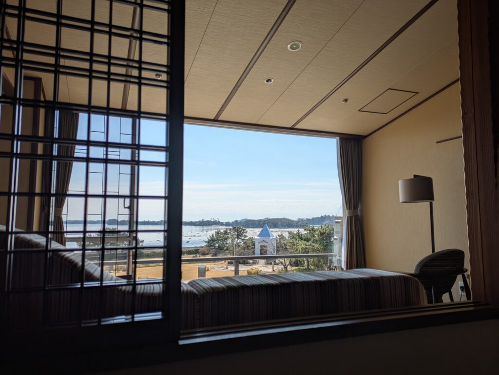 ベッドから見える景色