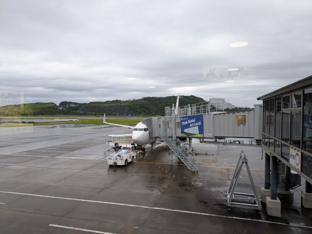 JALの飛行機搭乗前