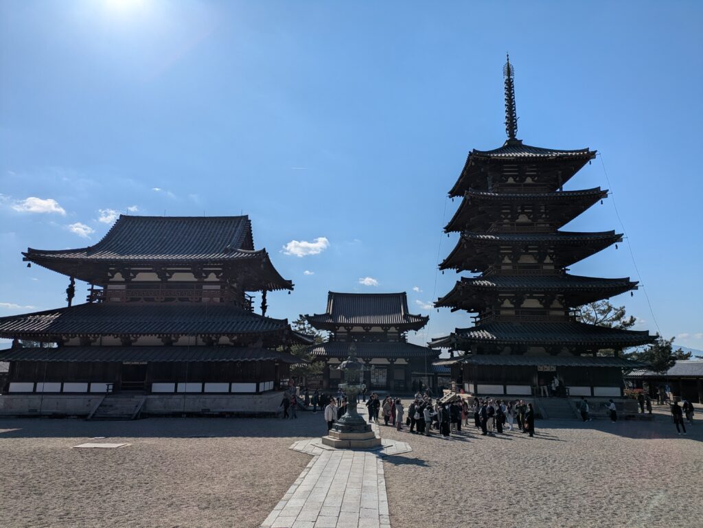 法隆寺の境内